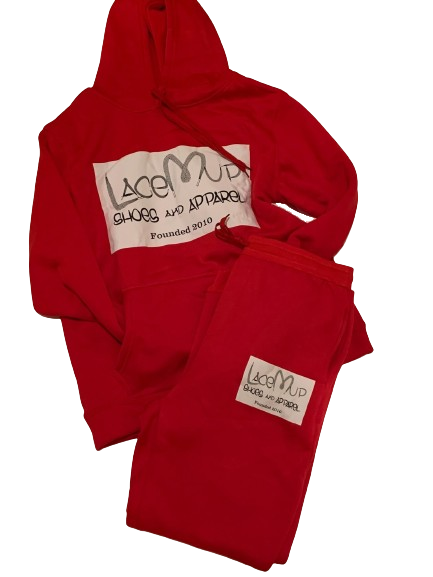 LaceMup Designer Sweatsuit red