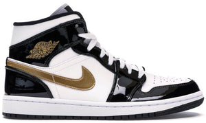 Air Jordan retro 1 whit-metalli-gold