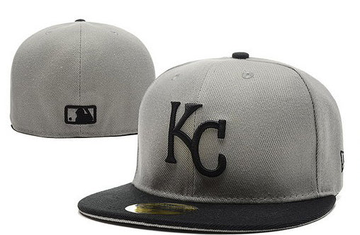 KC Royals Grey/Black Fitted