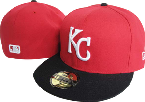 KC ROYALS RED/BLACK FITTED