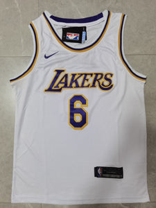 NBA LA Lakers LeBron James Jersey white