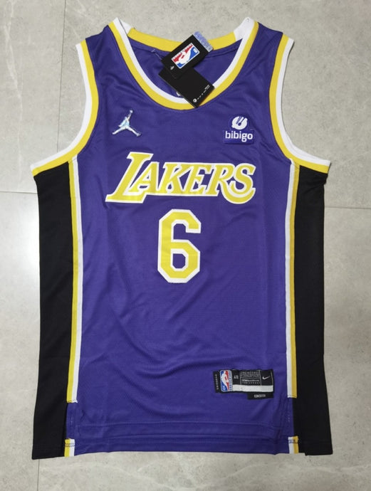 NBA LA Lakers LeBron James Jersey purple